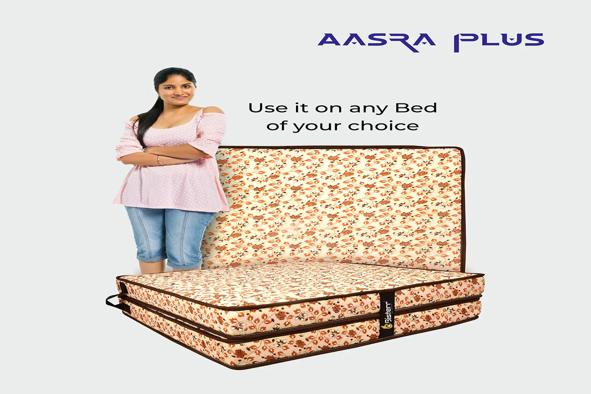 Aasra Plus Foldable Mat Peach