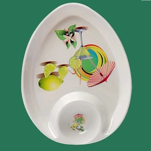 Melamine Chip & Dip Plate