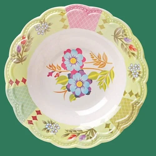  Designer Melamine Plates SET