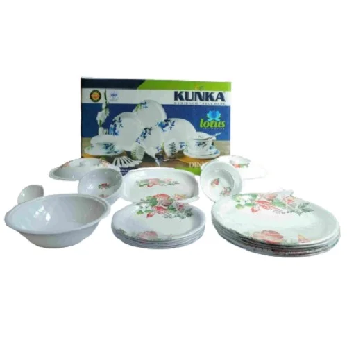 Melamin Lotus Dinner Set