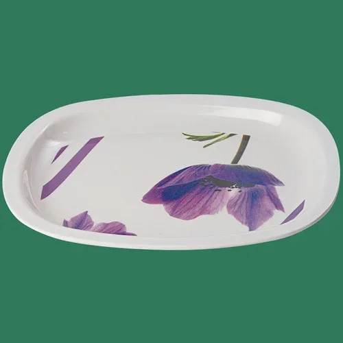 Melamine Bloom Rice Plate