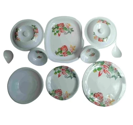 Melamin Lotus Dinner Set